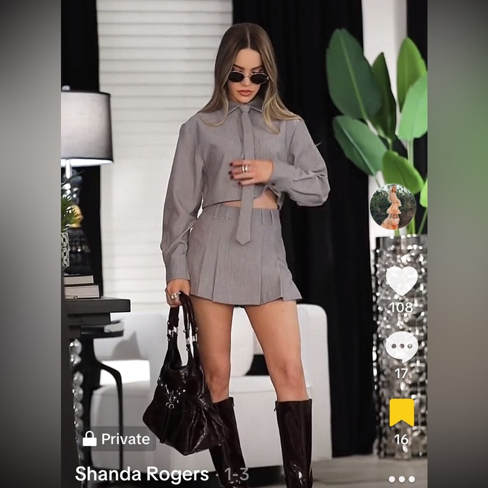 Grey skort set - Picture 4 of 5